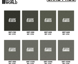 Feste Schleifplatte 100x80 mm, Körnung 2000 (5 Stück)