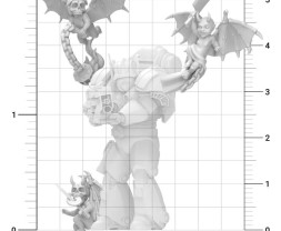 3D Printed Evil Cherubs 1:48 - 3D-Druck böser Cherubim (4 Stück)