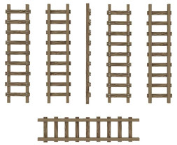 3D Printed Small Wooden Ladders 1:48-1:35 - 3D-gedruckte kleine Holzleitern (6 Stück)