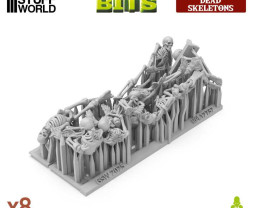 3D Printed Set Dead Skeletons – 3D-gedruckte menschliche Skelette (8 Stück)