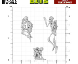 3D Printed Set Dead Skeletons – 3D-gedruckte menschliche Skelette (8 Stück)