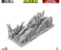 3D Printed Set Hanging Skeletons – 3D-gedruckte hängende Skelette (8 Stück)