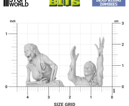 3D Printed Set Dead Rising Zombies – 3D-gedruckte Zombies, die von den Toten auferstehen (21-teilig)