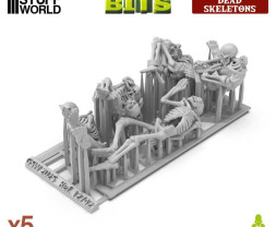 3D Printed Set Dead Skeletons – 3D-gedruckte menschliche Skelette (5 Stück)