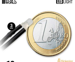 Blinkende orangefarbene LED 3mm (10 Stück)