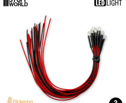 Blinkende orangefarbene LED 3mm (10 Stück)