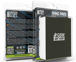 Feste Schleifplatte 100x80 mm, Körnung 280 (5 Stück)