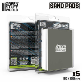 Feste Schleifplatte 100x80 mm, Körnung 1200 (5 Stück)