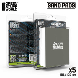 Feste Schleifplatte 100x80 mm, Körnung 2500 (5 Stück)