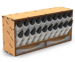 Modular Paint Rack – modularer Organizer Compact für 17ml GSW-Flaschen (vertikal)
