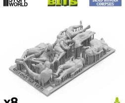 3D Printed Set Dead Human Corpses – 3D-gedruckte menschliche Leichen (8 Stück)