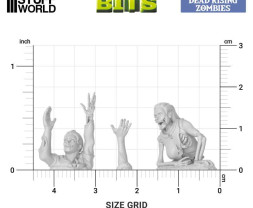 3D Printed Set Dead Rising Zombies – 3D-gedruckte Zombies, die von den Toten auferstehen (24 Stück)