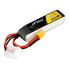 Gens Ace LiPo Tattu Serie - 2S 450mAh 7.6V 2S1P HV (95C) XT30 Plug