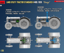 1/35 Land Utility Tractor Std. N 'Orange' Mod.1939