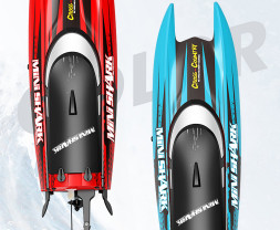 RC rychlostní katamarán Mini Shark 2.4GHz RTR (Blue)
