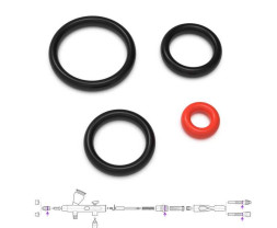 Airbrush sada těsnících O-kroužků pro Gaahleri Mobius 