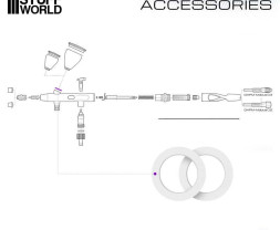 O-Rings for the Mobius Airbrush Paint Cup