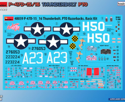 1:48 Republic P-47D-15/16 Thunderbolt PTO Razorbacks (Basic kit)