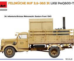 1:35 Feldküche Auf 3,6-36S 3t LKW PmQ600-Type