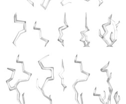 3D Printed Set Light Spells – 3D-gedruckte Blitze (38 Stück)