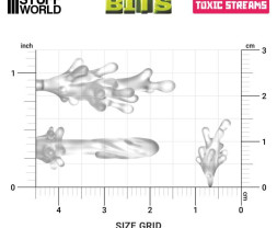 3D Printed Set Toxic Streams – 3D-gedruckte Giftströme (24 Stück)