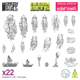 3D Printed Set Putrid Vomits – 3D-gedrucktes, fauliges Erbrochenes (22 Stück)