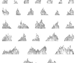 3D Printed Set Small Fire Flames – 3D-gedruckte kleine Flammen (24 Stück)