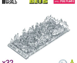 3D Printed Set Small Fire Flames – 3D-gedruckte kleine Flammen (24 Stück)