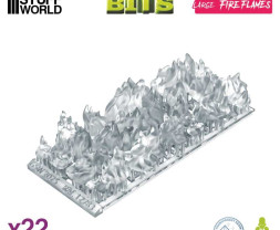 3D Printed Set Large Fire Flames – 3D-gedruckte kleine Flammen (22 Stück)