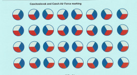 1:48 Tschechoslowakisches Staatswappen mit blauem Rand
