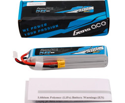 Gens ACE LiPo - 4S 900mAh 14.8V 4S1P (80C) XT30 Plug