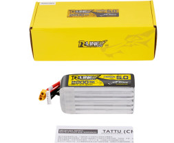 Tattu R-Line Version 5.0 22.2V 2200mah 6S 150C Lipo Battery with XT60U-FXT60U-F Plug