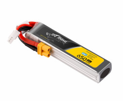 Gens Ace LiPo Tattu Serie - 2S 650mAh 7.6V 2S1P HV (95C) XT30 Plug