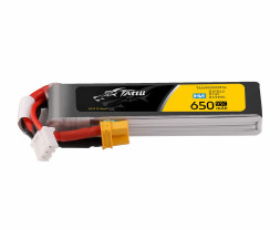 Gens Ace LiPo Tattu Serie - 2S 650mAh 7.6V 2S1P HV (95C) XT30 Plug