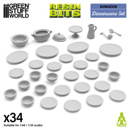 3D printed set - Dinnerware 1:48-1:35