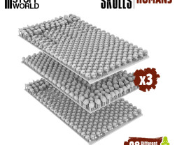 3D Printed Set Battlefield Resin Skulls – 3D-gedruckte Schädel (1000 Stück)