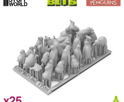 3D Printed Set Penguins – 3D-gedruckte Pinguine (25 Stück)