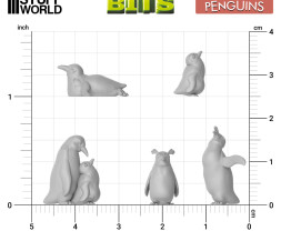 3D Printed Set Penguins – 3D-gedruckte Pinguine (25 Stück)