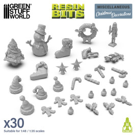 3D Printed Christmas Decorations Set – Weihnachtsdekorationsset (30 Sück)