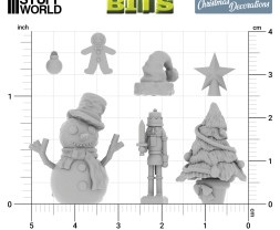 3D Printed Christmas Decorations Set – Weihnachtsdekorationsset (30 Sück)