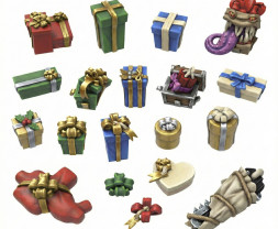 3D Printed Set Gift Boxes – 3D tištěné dárky (22 ks)