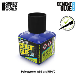 Blue Cement Fast Glue for Plastics – blauer Kleber für Kunststoffmodelle (40 ml)