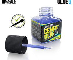 Blue Cement Fast Glue for Plastics – blauer Kleber für Kunststoffmodelle (40 ml)