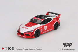 1:64 Toyota GR Supra Red LB WORKS
