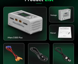 GensAce Imars D300 Plus G-Tech Dual Channel AC/DC 300W/700W nabíječ/vybíječ (černý)