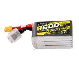 Gens ace LiPo Tattu R-Line V6 - 6S 1600mAh 22.2V 6S1P ST (160C) XT60 Plug