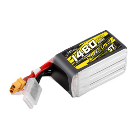 Gens ace LiPo Tattu R-Line V6 - 6S 1480mAh 22.2V 6S1P ST (160C) XT60 Plug