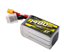 Gens ace LiPo Tattu R-Line V6 - 6S 1480mAh 22.2V 6S1P ST (160C) XT60 Plug
