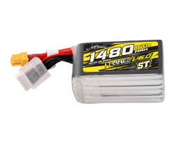 Gens ace LiPo Tattu R-Line V6 - 6S 1480mAh 22.2V 6S1P ST (160C) XT60 Plug