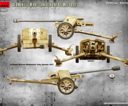 1:35 German 7.5cm Anti-Tank Gun PaK 40 Mid w/ Crew